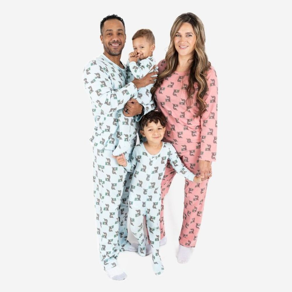 Leveret Two Piece Cotton Pajamas Koala Blue 14
